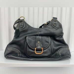 Accessories Black Leather Shoulder Bag